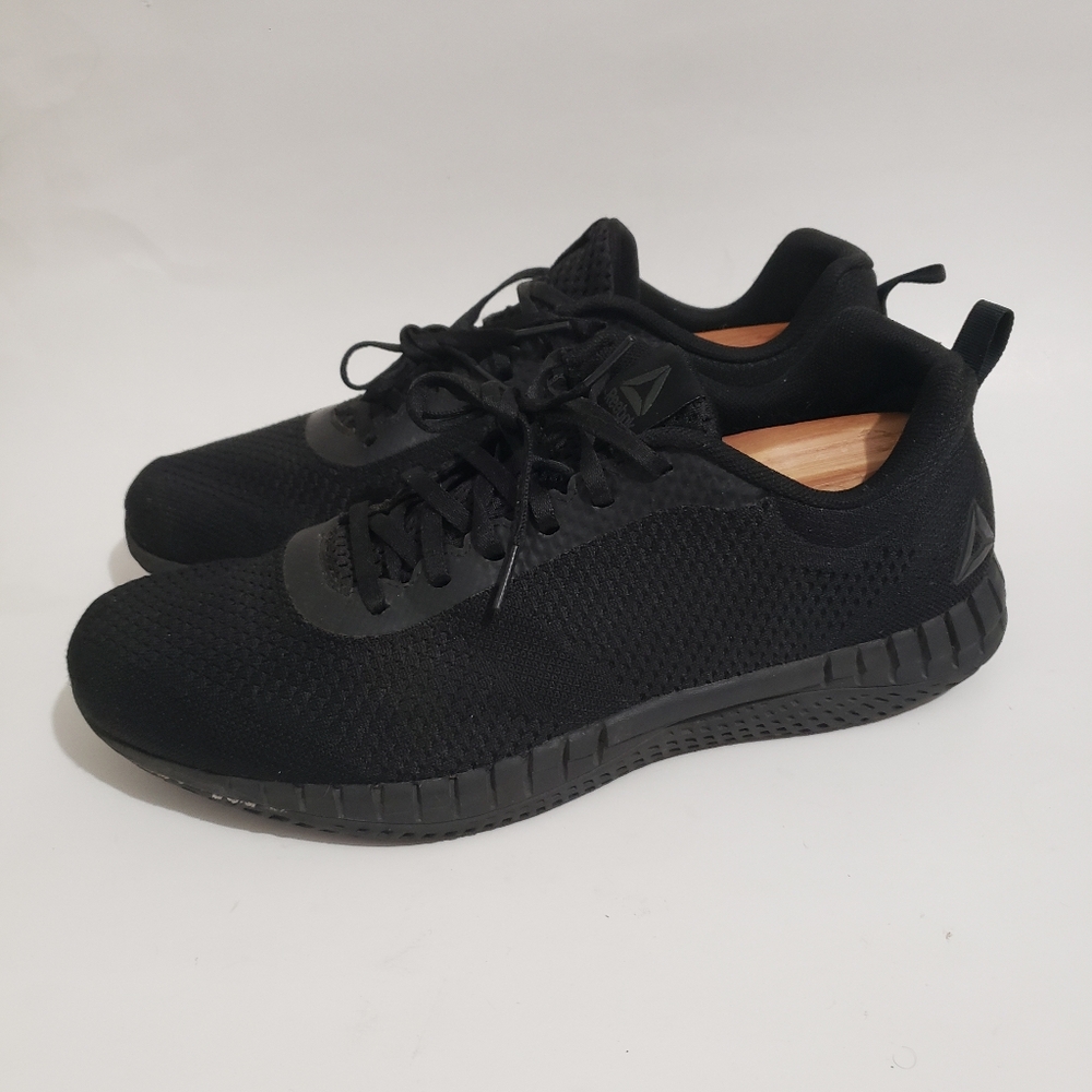 Reebok Men’s Black Work Sneakers Size 10.5 Lace Up New Dr. Scholl’s Insoles Comf